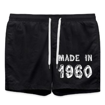 Fabriqué en 1960 - Short de bain - noir - Devant - AI Model Male 185 light (185cm)
