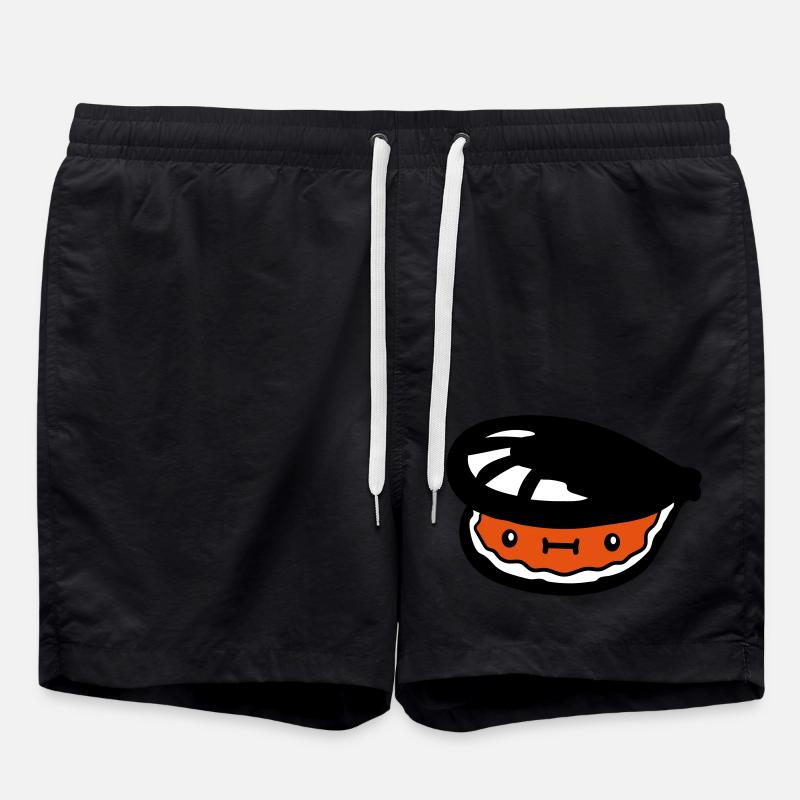 petite coquille suesse avec visage - Short de bain - noir