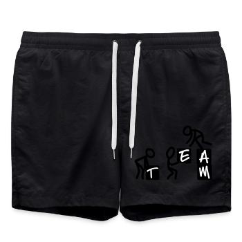 TEAM - Badeshorts - Schwarz - Vorne - AI Model Male 185 light (185cm)