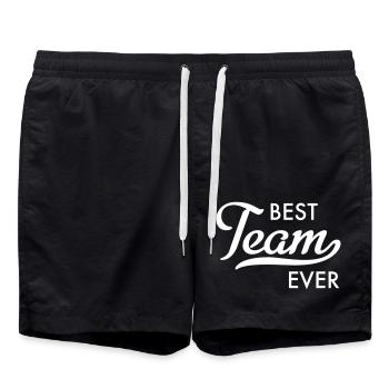 Best Team Ever - Swim Trunks - black - Front - AI Model Male 185 light (185cm)