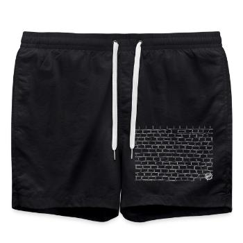 *BAM* be_solid - Swim Trunks - black - Front - AI Model Male 185 light (185cm)