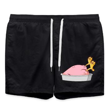 Turquie - nourriture - Short de bain - noir - Devant - AI Model Male 185 light (185cm)