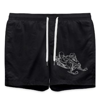 Ski-ski doo motoneige - Short de bain - noir - Devant - AI Model Male 185 light (185cm)