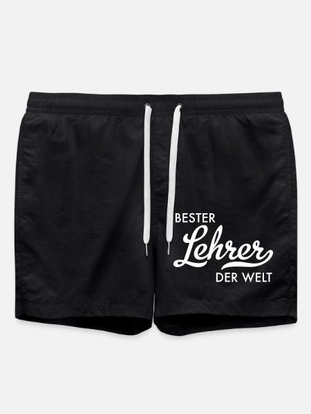 bester lehrer der welt - Badeshorts - Schwarz