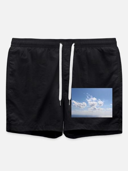 Awesome Blue Sky Skyer Mønster - Sommerferie - Badeshorts - sort