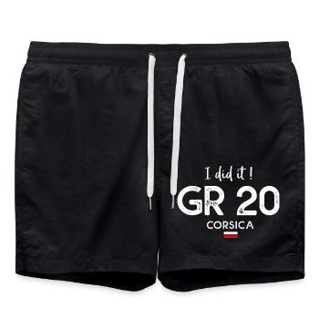 I did it GR 20 hiking trekking corsica rando GR 20 - Swim Trunks - black - Front - AI Model Male 185 light (185cm)