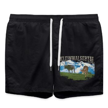 Kleinwalsertal Walsertal Österreich Allgäu Alpen - Badeshorts - Schwarz - Vorne - AI Model Male 185 light (185cm)