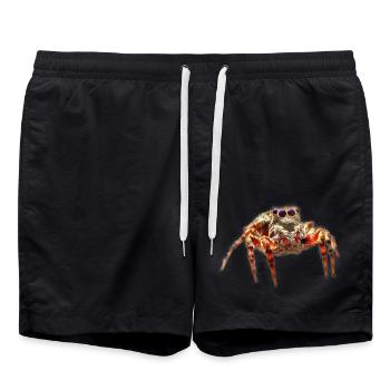 Jumping spider Jumping spiders Spiders - Swim Trunks - black - Front - AI Model Male 185 light (185cm)