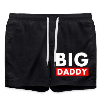 BIG DADDY - Short de bain - noir - Devant - AI Model Male 185 light (185cm)