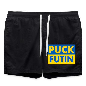 Puck futin - Badeshorts - Schwarz - Vorne - AI Model Male 185 light (185cm)