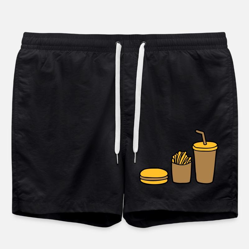 Burger Frites Cola - Short de bain - noir