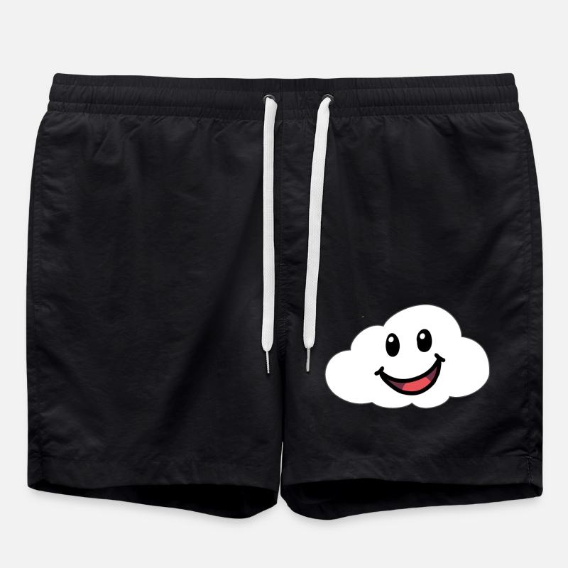 Émotions Sentiments Amical Nuage Ciel - Short de bain - noir