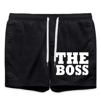 The boss - Badeshorts - Schwarz - Vorne - AI Model Male 185 light (185cm)