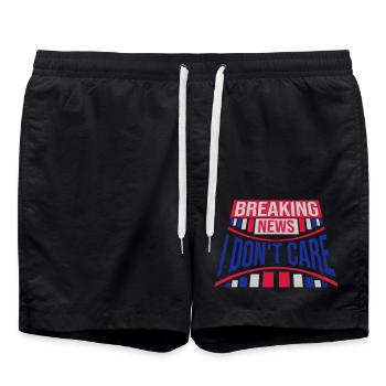Les dernières nouvelles s’en fichent - Short de bain - noir - Devant - AI Model Male 185 light (185cm)