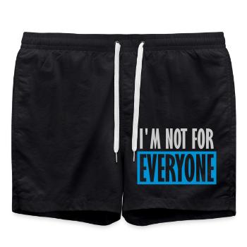 Je ne suis pas pour tout le monde - Short de bain - noir - Devant - AI Model Male 185 light (185cm)