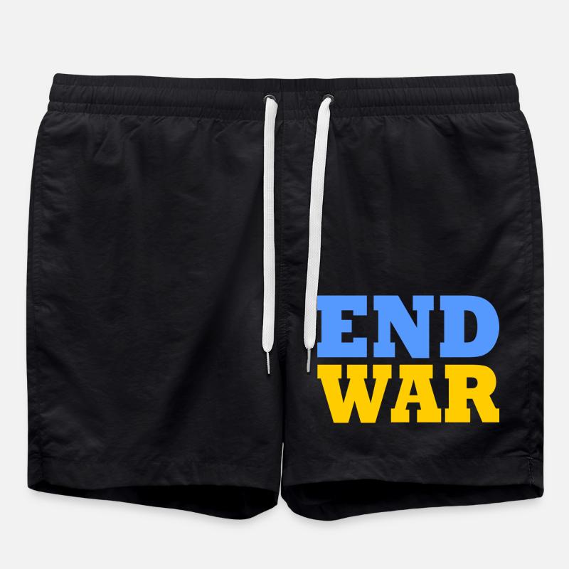 End war - Short de bain - noir