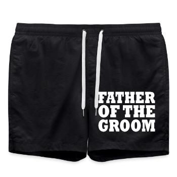 Father of the groom - Short de bain - noir - Devant - AI Model Male 185 light (185cm)