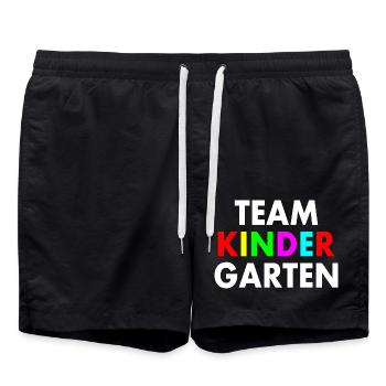 Jardin d’enfants en équipe - Short de bain - noir - Devant - AI Model Male 185 light (185cm)