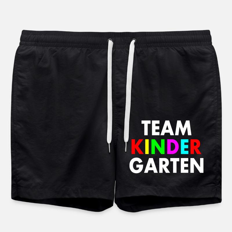 Team kindergarten - Badeshorts - Schwarz