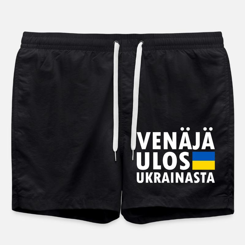 venäjä ulos ukrainasta - Short de bain - noir