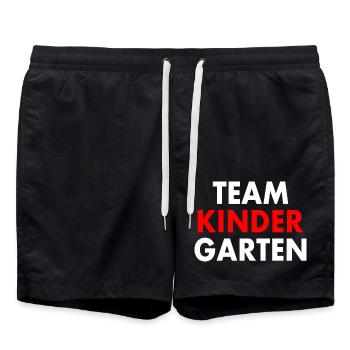 Team kindergarten - Short de bain - noir - Devant - AI Model Male 185 light (185cm)