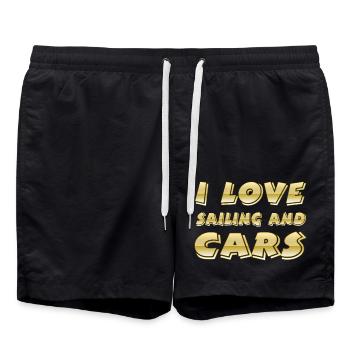 Voile - Short de bain - noir - Devant - AI Model Male 185 light (185cm)