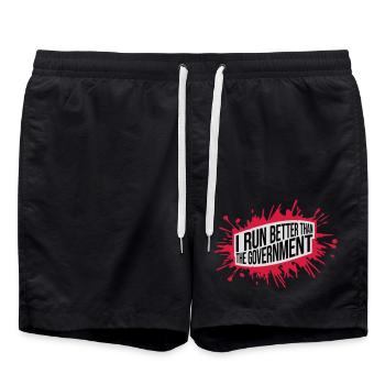 mieux fonctionner que le gouvernement - Short de bain - noir - Devant - AI Model Male 185 light (185cm)