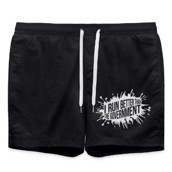 mieux fonctionner que le gouvernement - Short de bain - noir - Devant - AI Model Male 185 light (185cm)