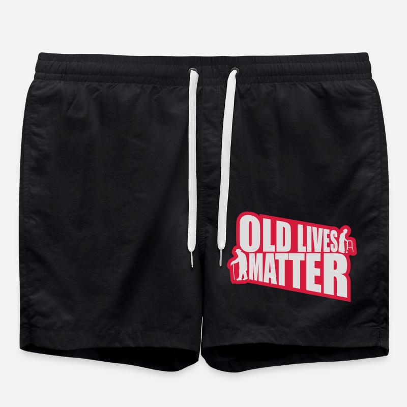 Citation Old Lives Matter - Short de bain - noir