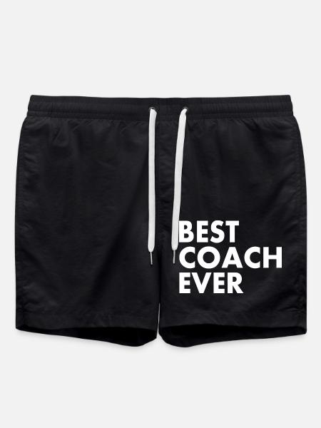 Best coach ever - Swim Trunks - black