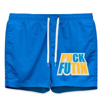 puck futin logo design - Swim Trunks - cobalt blue - Front