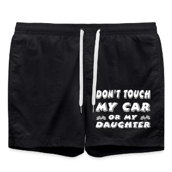 Auto - Badeshorts - Schwarz - Vorne - AI Model Male 185 light (185cm)