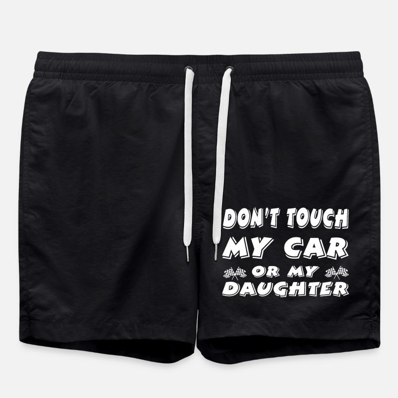 Auto - Badeshorts - Schwarz