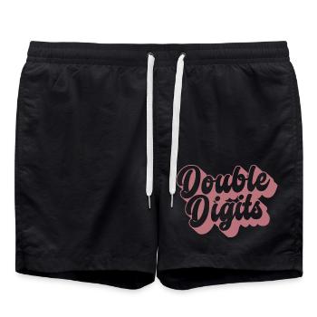 Geschenk zum 10. Geburtstag, 10 Jahre alt, für Jungen & Mädchen - Badeshorts - Schwarz - Vorne - AI Model Male 185 light (185cm)