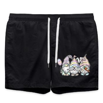 Easter Gnome Gnomes Elves Easter Bunny - Swim Trunks - black - Front - AI Model Male 185 light (185cm)
