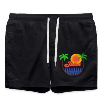 Ibiza - Short de bain - noir - Devant - AI Model Male 185 light (185cm)