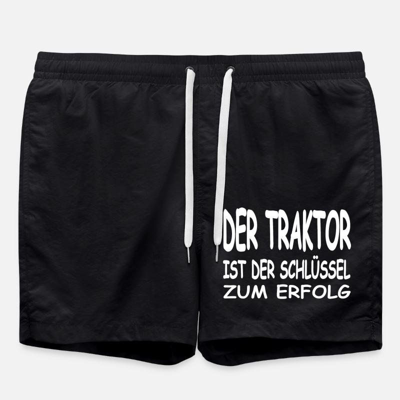 Traktor - Badeshorts - Schwarz