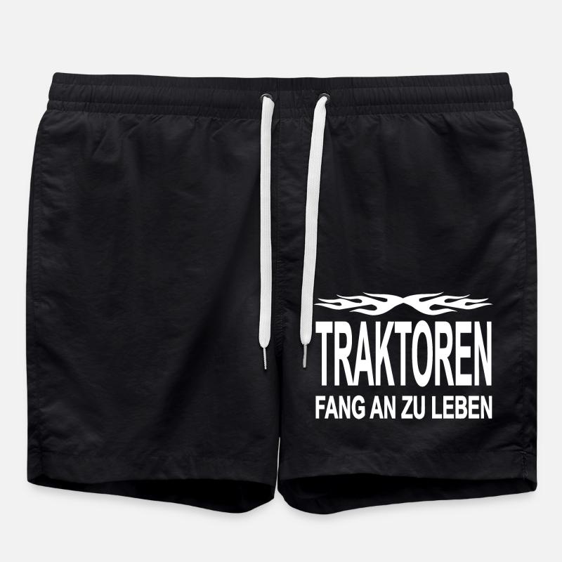Traktor - Badeshorts - Schwarz