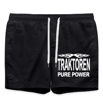Traktor - Badeshorts - Schwarz - Vorne - AI Model Male 185 light (185cm)