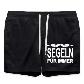 Segeln - Badeshorts - Schwarz - Vorne - AI Model Male 185 light (185cm)