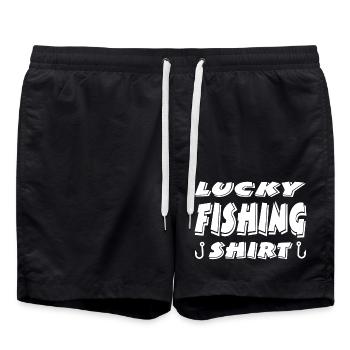 Angling - Swim Trunks - black - Front - AI Model Male 185 light (185cm)