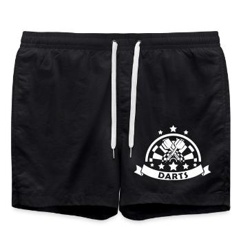 darts - Badeshorts - Schwarz - Vorne - AI Model Male 185 light (185cm)