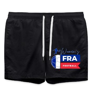 France Women’s Football - Aller les blues - Short de bain - noir - Devant - AI Model Male 185 light (185cm)