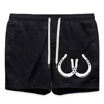 Fer à cheval 2 - Short de bain - noir - Devant - AI Model Male 185 light (185cm)