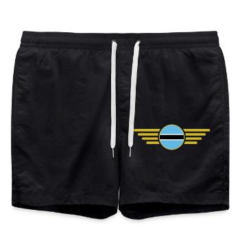 I Love Botswana, Elegance Style Design T-Shirt - Swim Trunks - black - Front - AI Model Male 185 light (185cm)