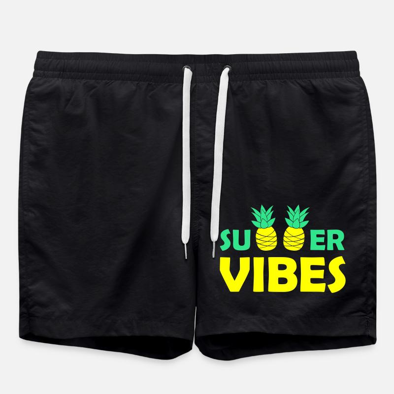 summer vibes 01 - Badeshorts - Schwarz