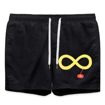 Me and infinity - Swim Trunks - black - Front - AI Model Male 185 light (185cm)