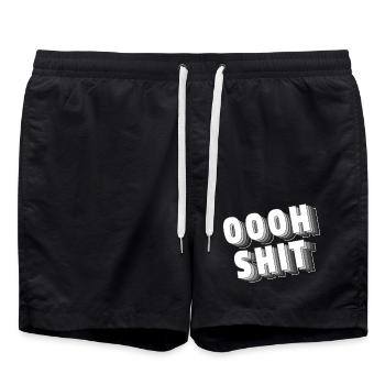 Oooh Merde - Short de bain - noir - Devant - AI Model Male 185 light (185cm)