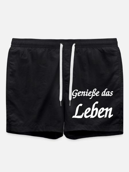 Leben - Badeshorts - Schwarz