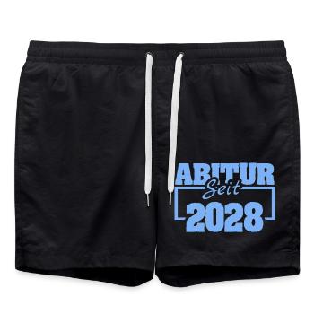 Abitur 2028 - Short de bain - noir - Devant - AI Model Male 185 light (185cm)